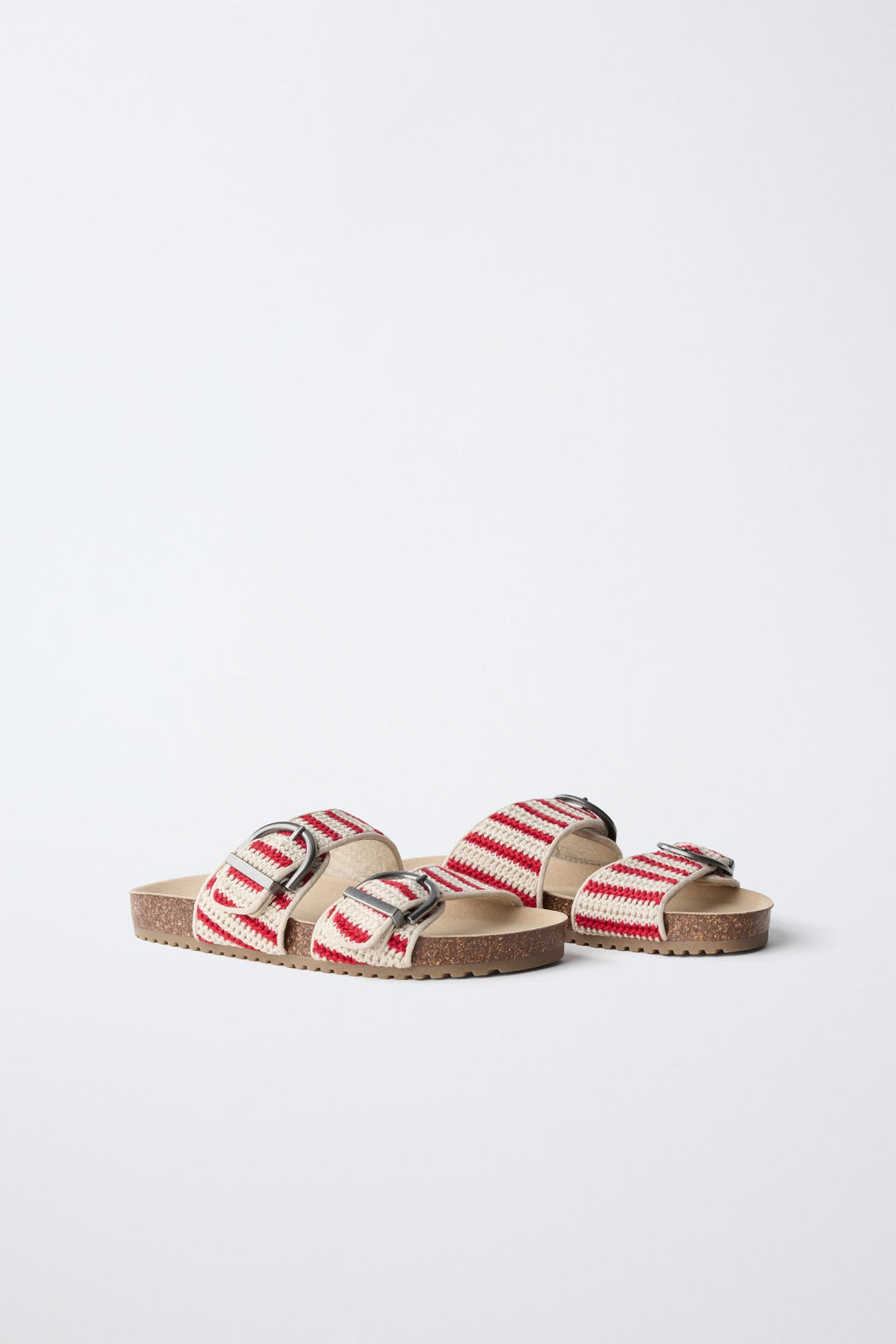 SANDALIA HEBILLAS CROCHET / Rojo - Zara фото 2