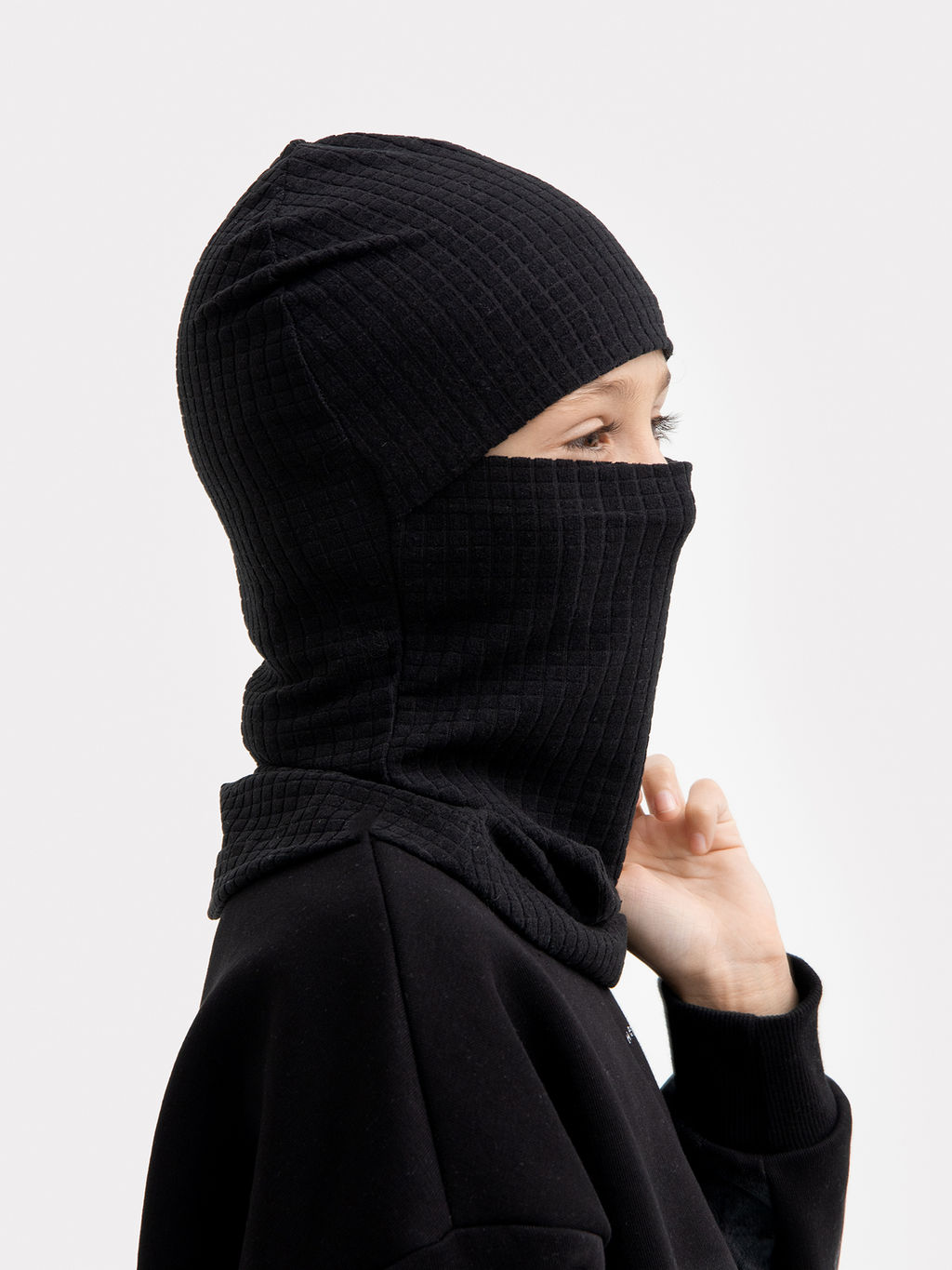 Шапка детская балаклава в черном цвете - Mark formelle фото 5