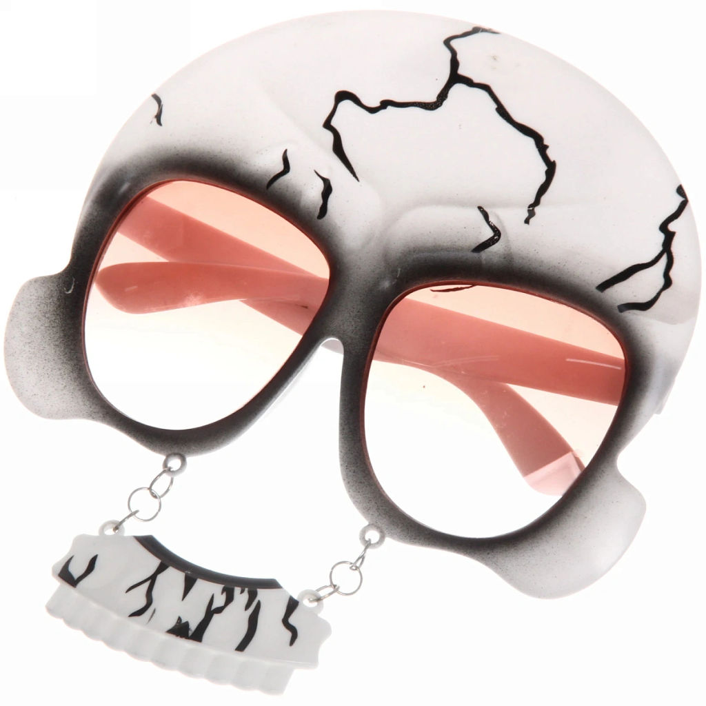 Цена за 2 шт. Очки карнавальные "Зловещий череп", в ассортименте