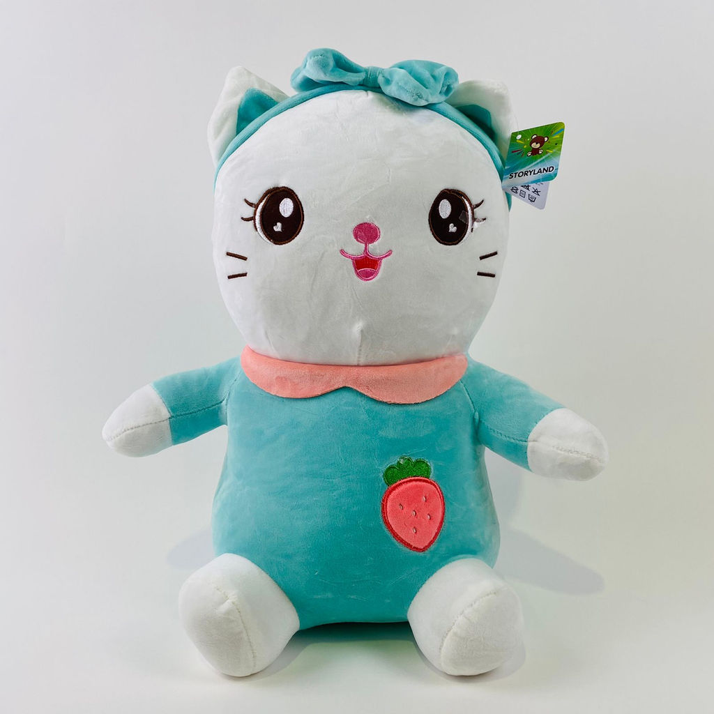 Мягкая игрушка Кошка с ягодкой на животе 45 см - Storyland фото 5