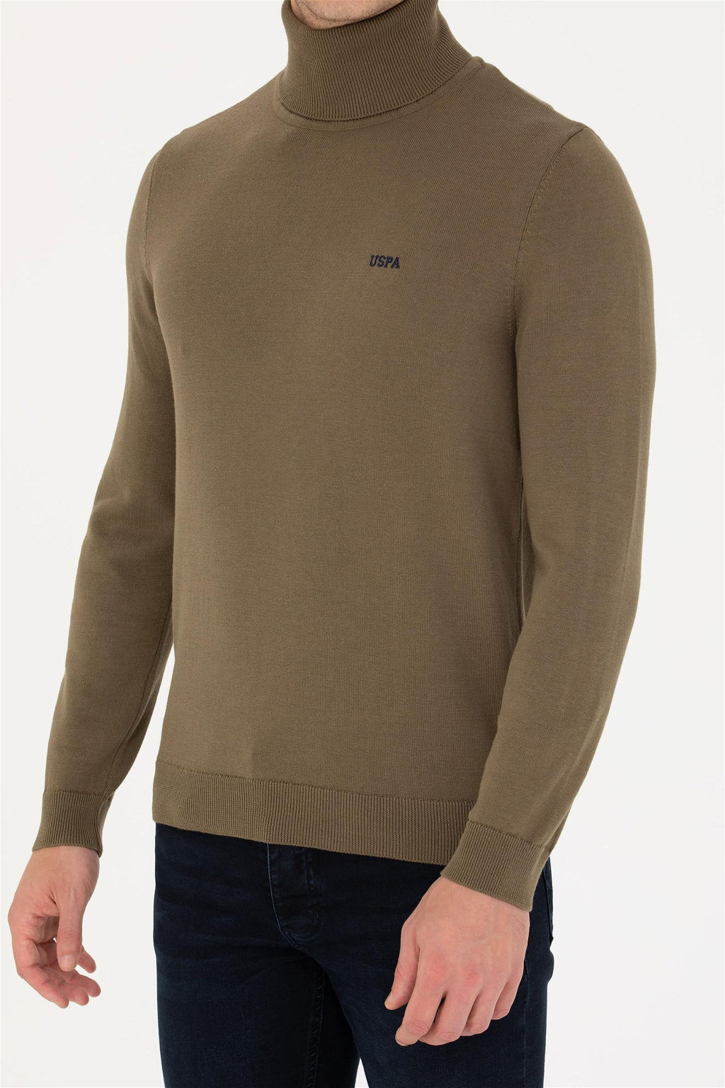 U. S. Polo Assn Мужской базовый свитер цвета хаки - U.s. polo assn фото 13