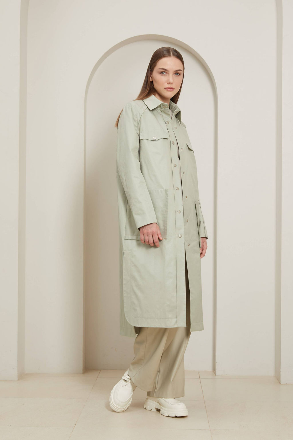 Плащ женский арт. 251S - Ultramarine фото 3