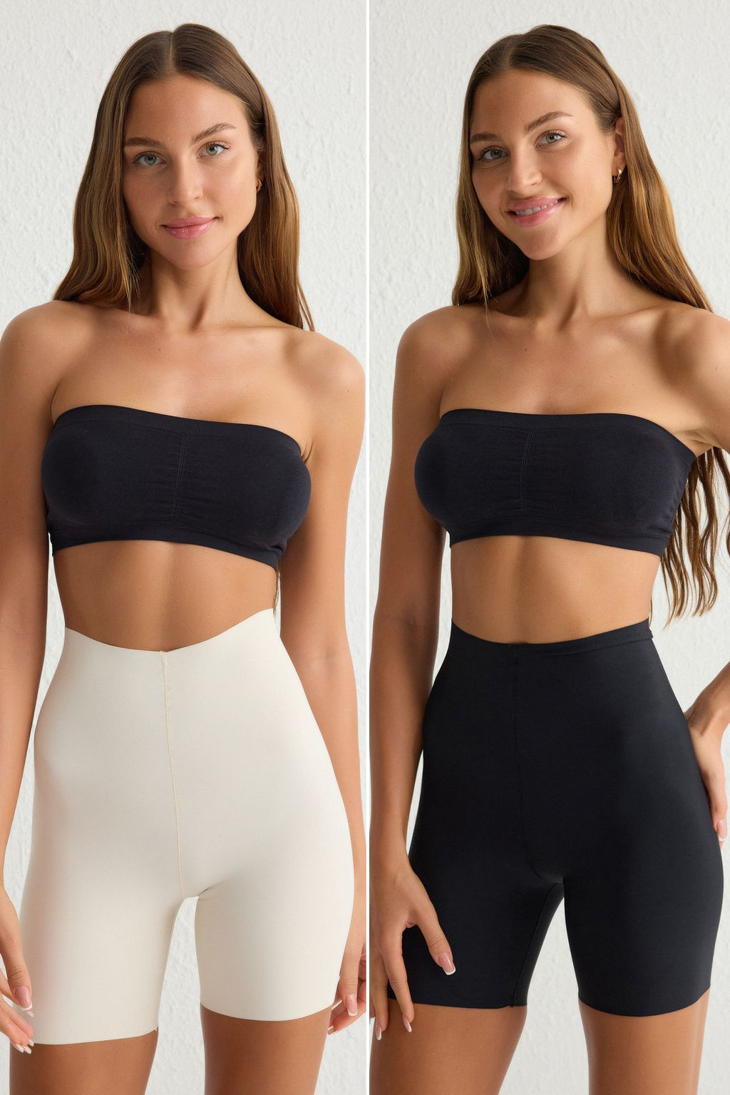 TRENDYOLMILLA Siyah-Ten 2li Paket Micro Yuksel Bel Boxer Orme Kulot THMSS25KU00010