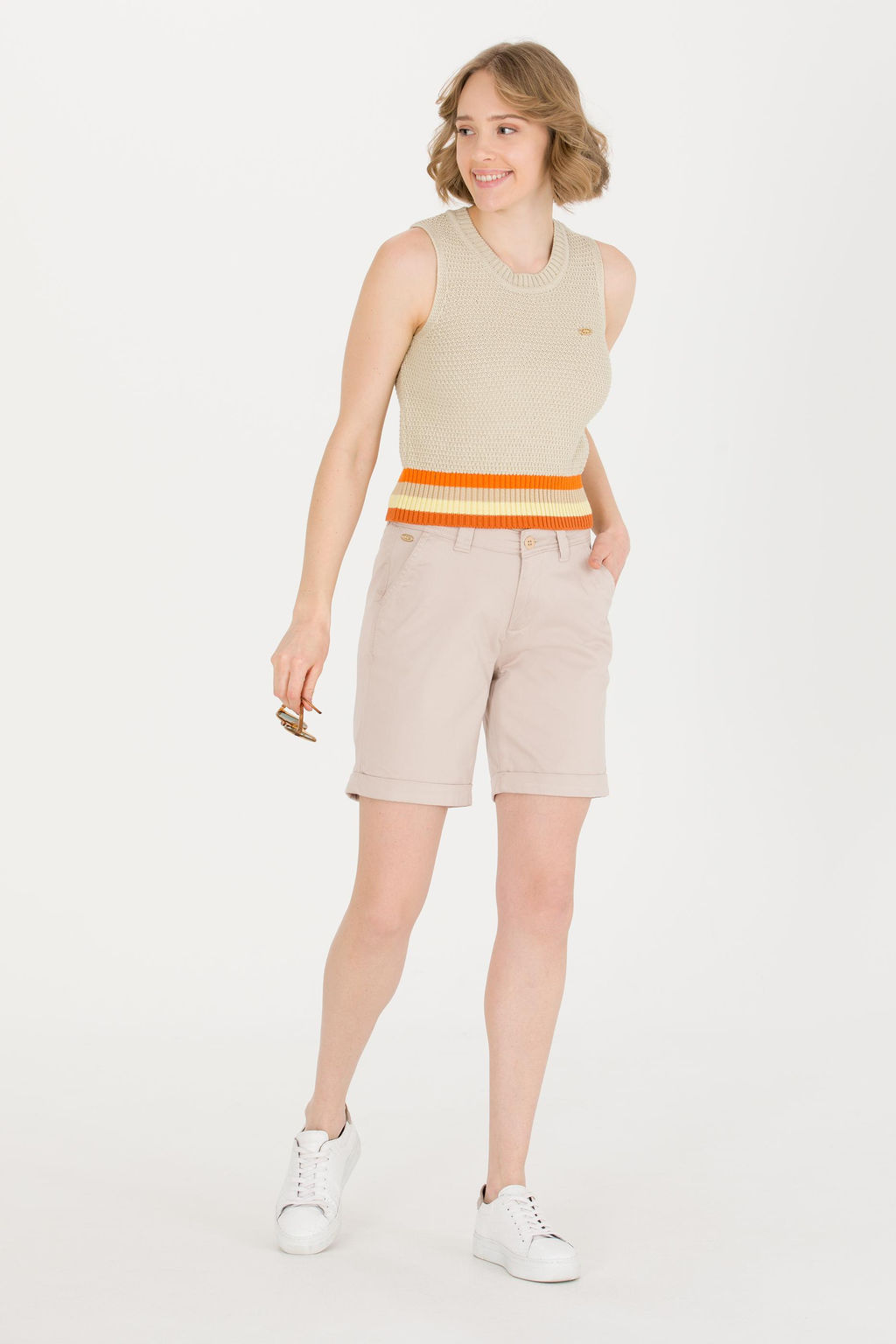 Женские шорты из каменной ткани Неожиданная скидка в корзине - U.s. polo assn фото 8