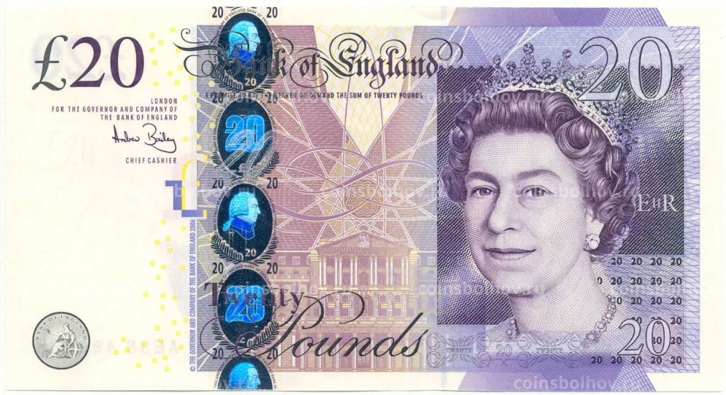20 фунтов 2006 года Великобритания