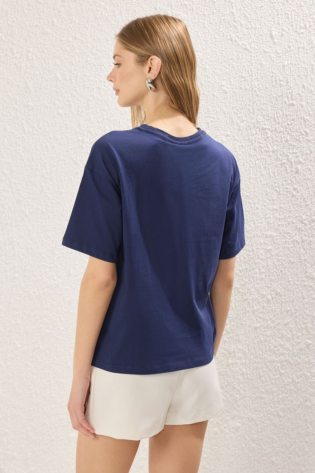 TRENDYOLMILLA Kahverengi %100 Pamuk Slogan Bask?l? Relaxed/Genis Rahat Kesim Orme T-Shirt TWOSS19GH0034 фото 4