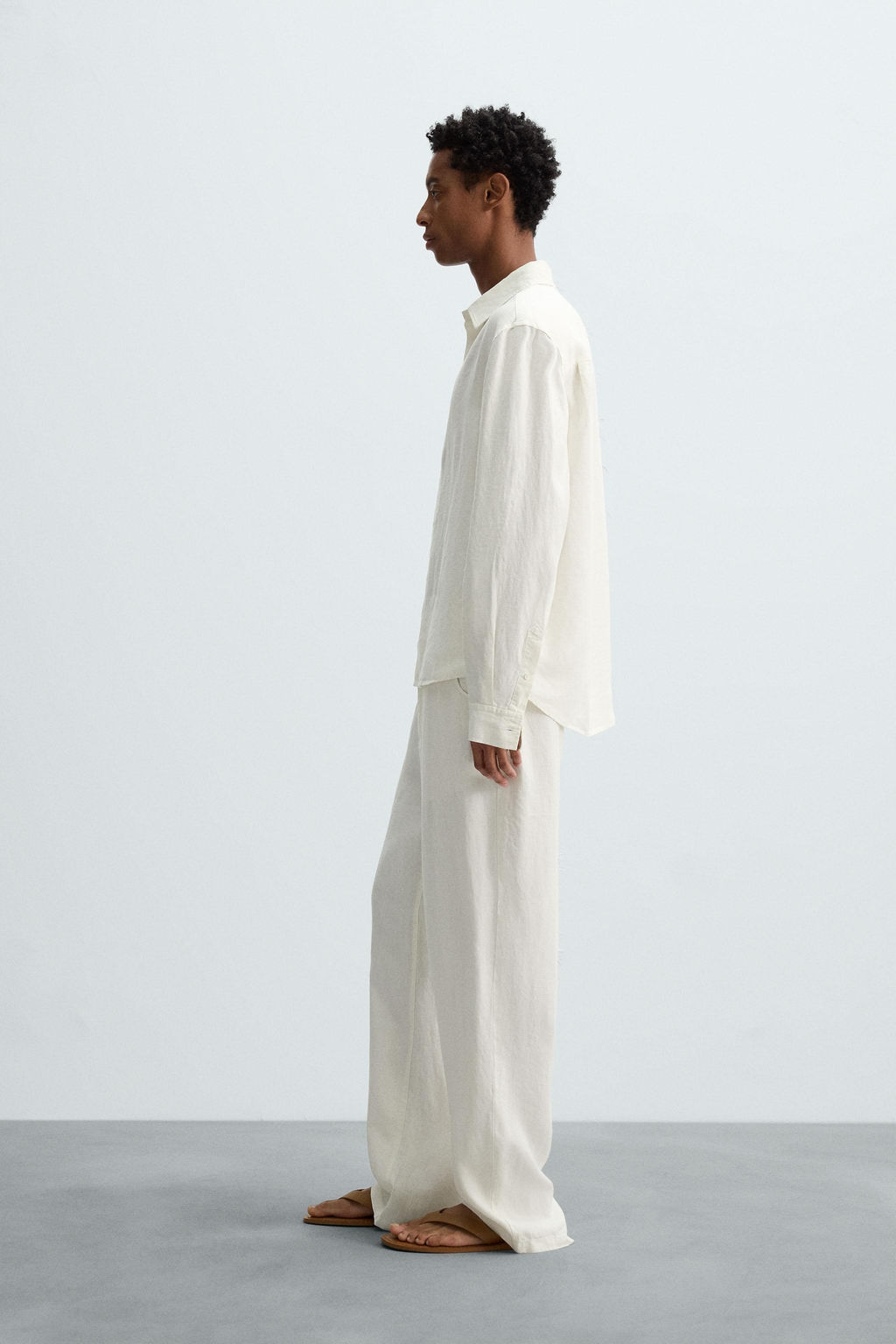 RELAXED FIT 100% HEMP SHIRT - Zara фото 4