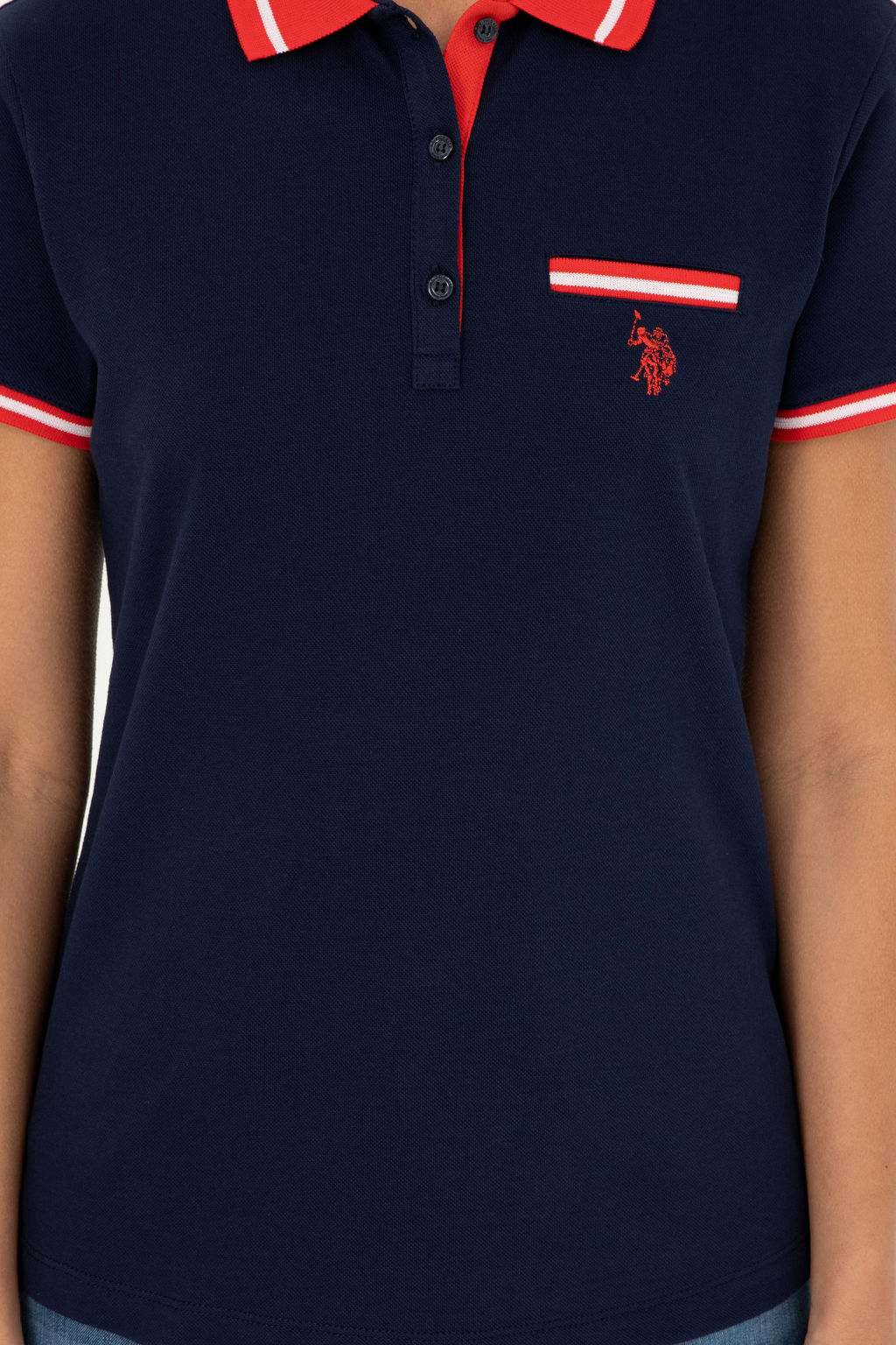Футболка U.S. Polo Assn хлопок с эластаном тёмно-синяя  фото 13
