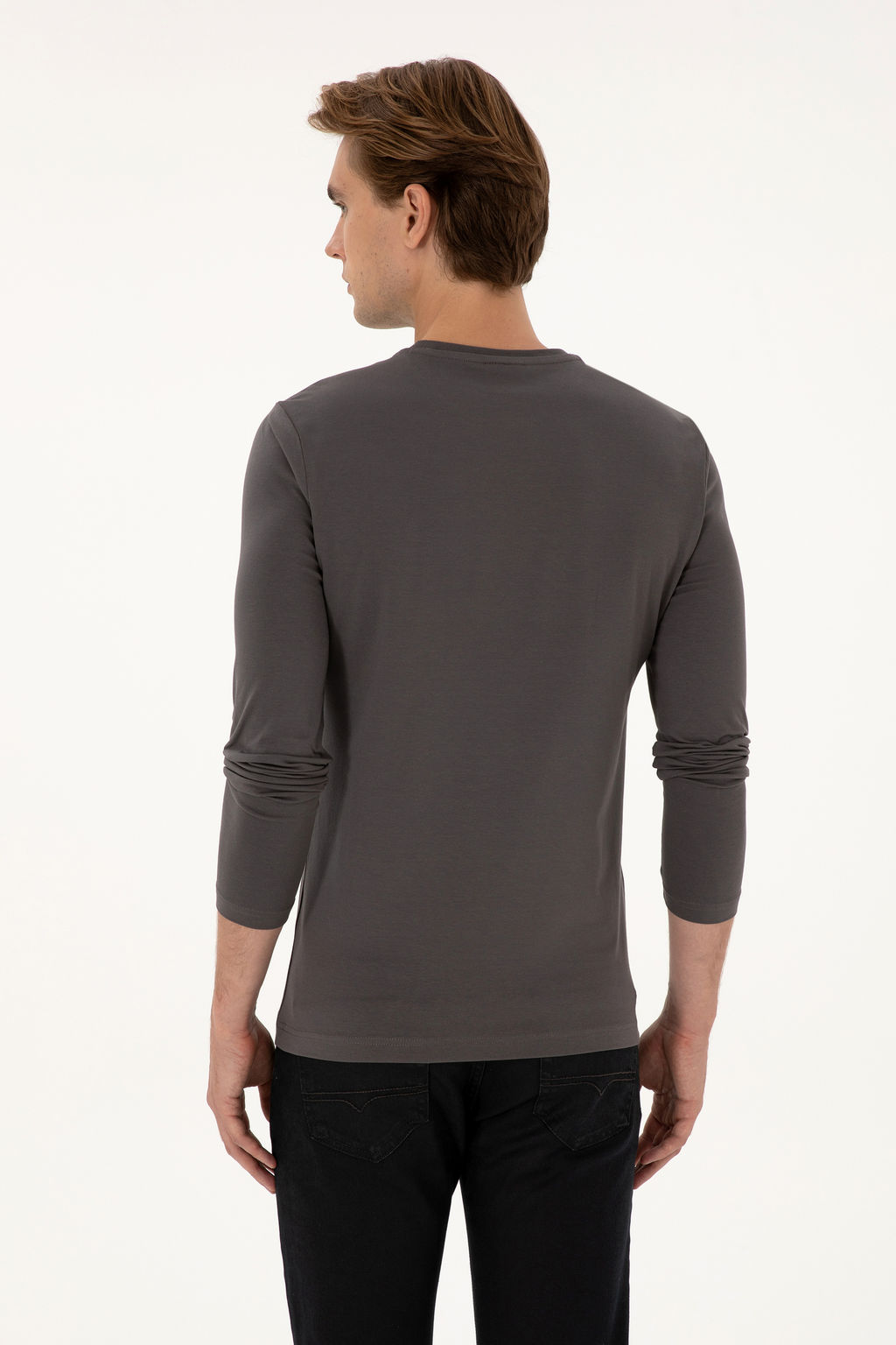Erkek Gri Basic Sweatshirt Sepette S_rpriz _ndirim - U.s. polo assn фото 12