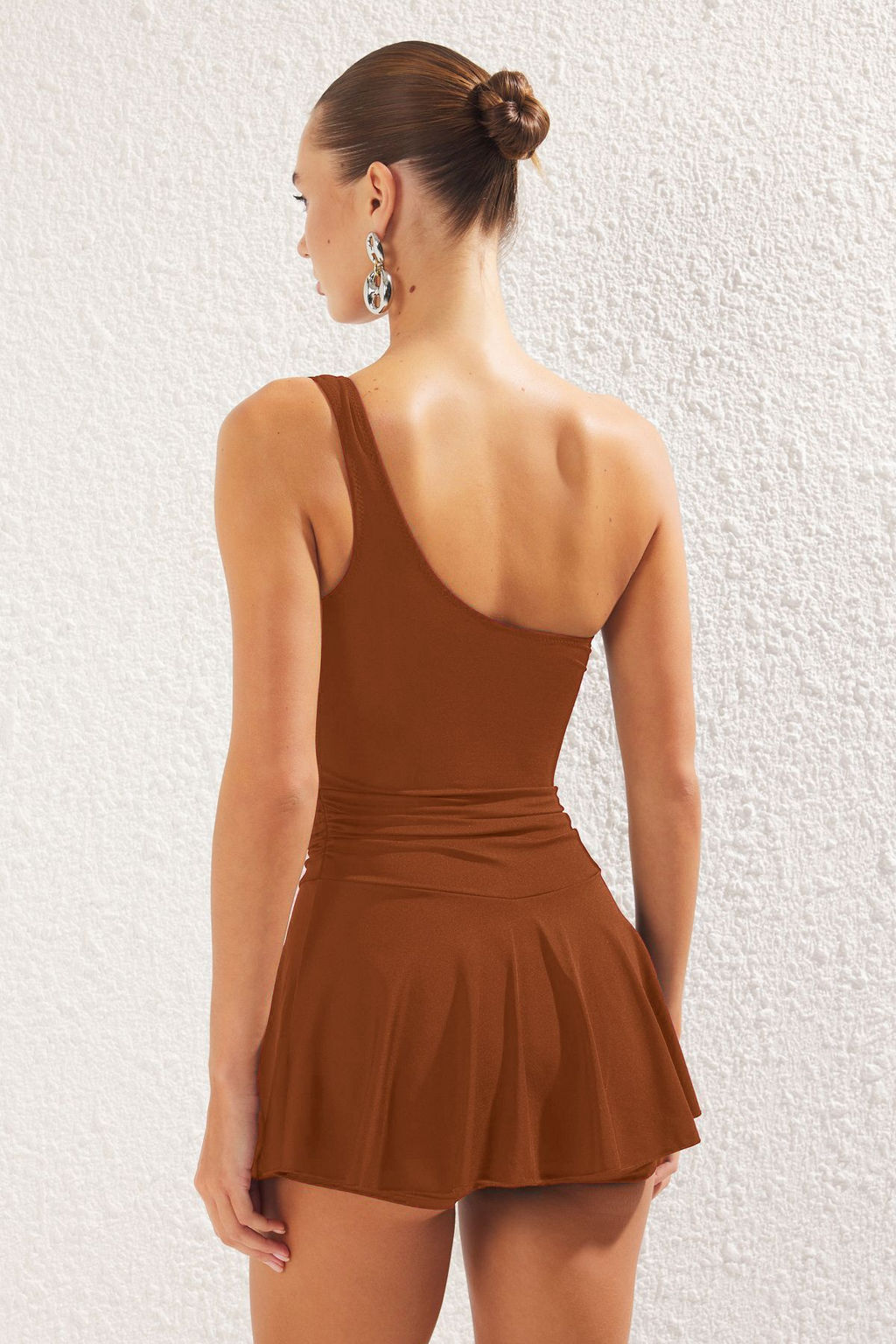 TRENDYOLMILLA Siyah Elbise Etekli Regular Mayo TBESS25MA00061 фото 5