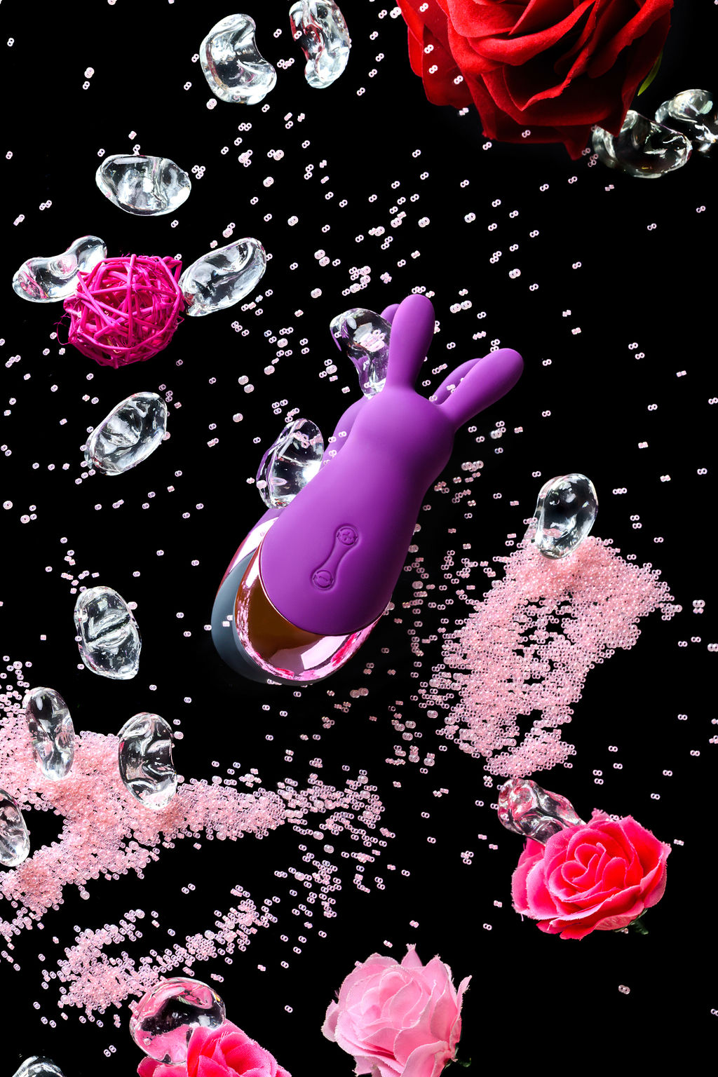 Стимулятор эрогенных зон Eromantica BUNNY, силикон, фиолетовый, 12,5  фото 14