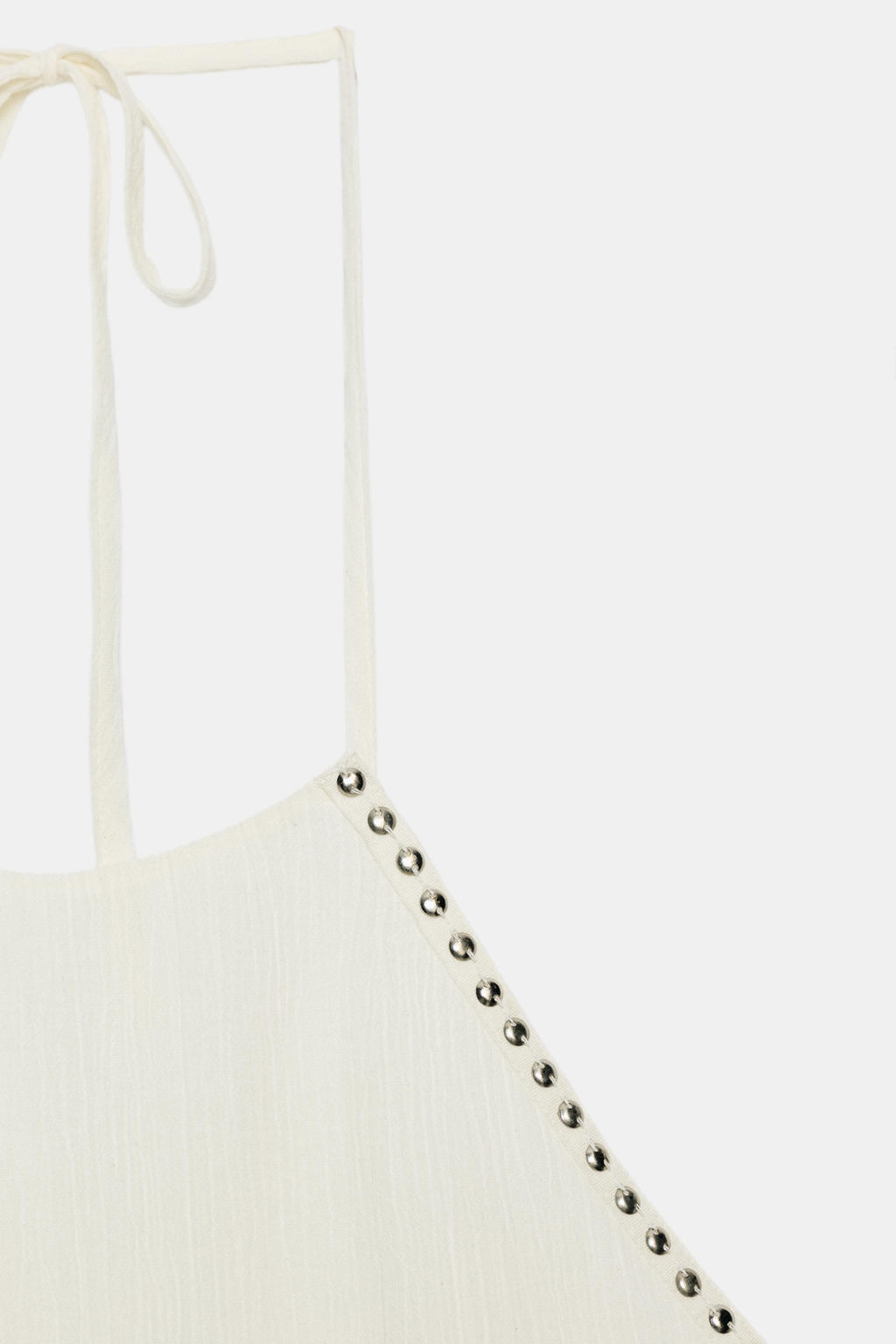 TOP HALTER VOLANTES TACHAS / Crudo - Zara фото 4