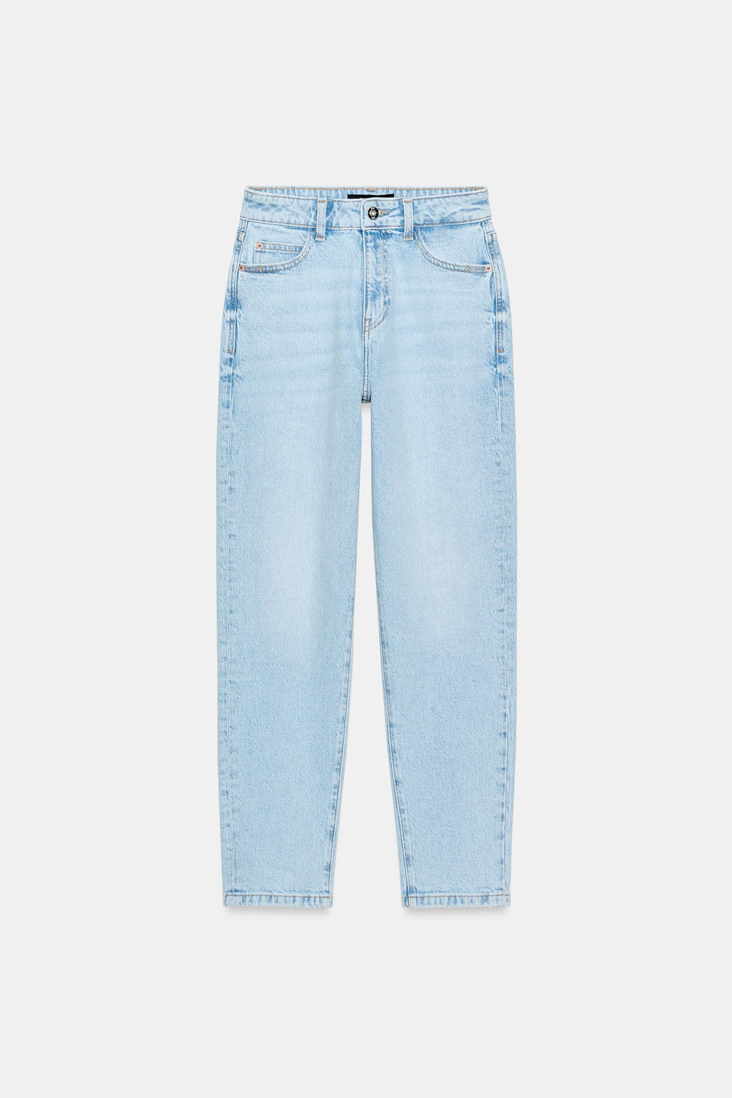 JEANS Z.01 MOM FIT TIRO ALTO / Azul claro - Zara фото 7