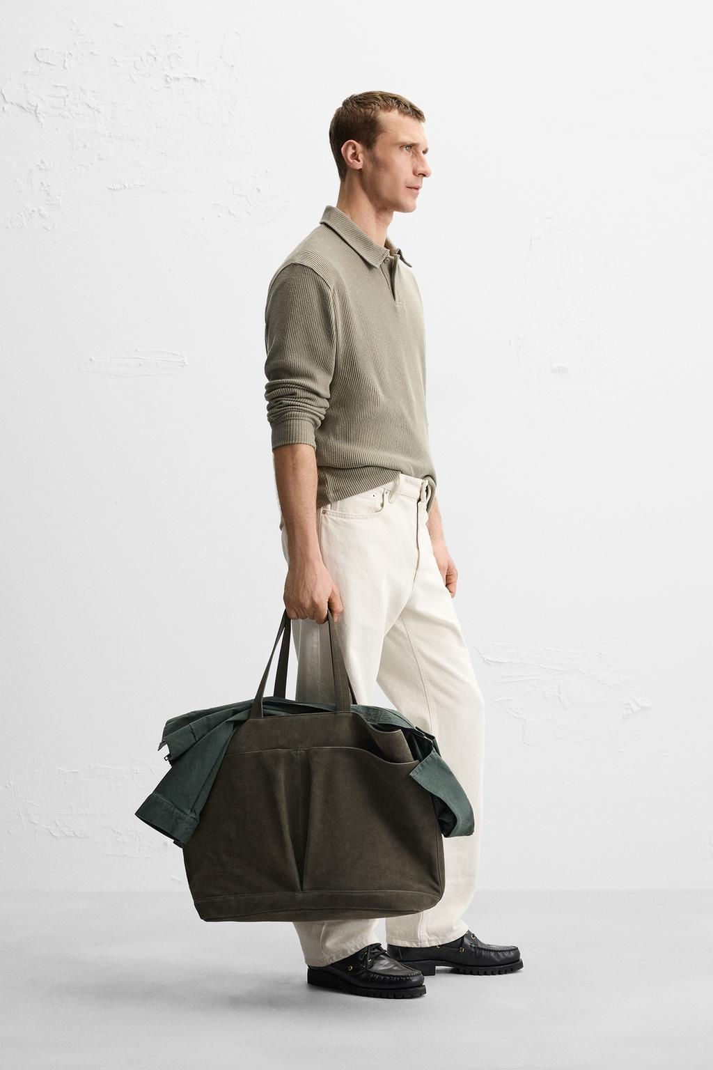 TEXTURED RIBBED POLO SHIRT - Zara фото 13