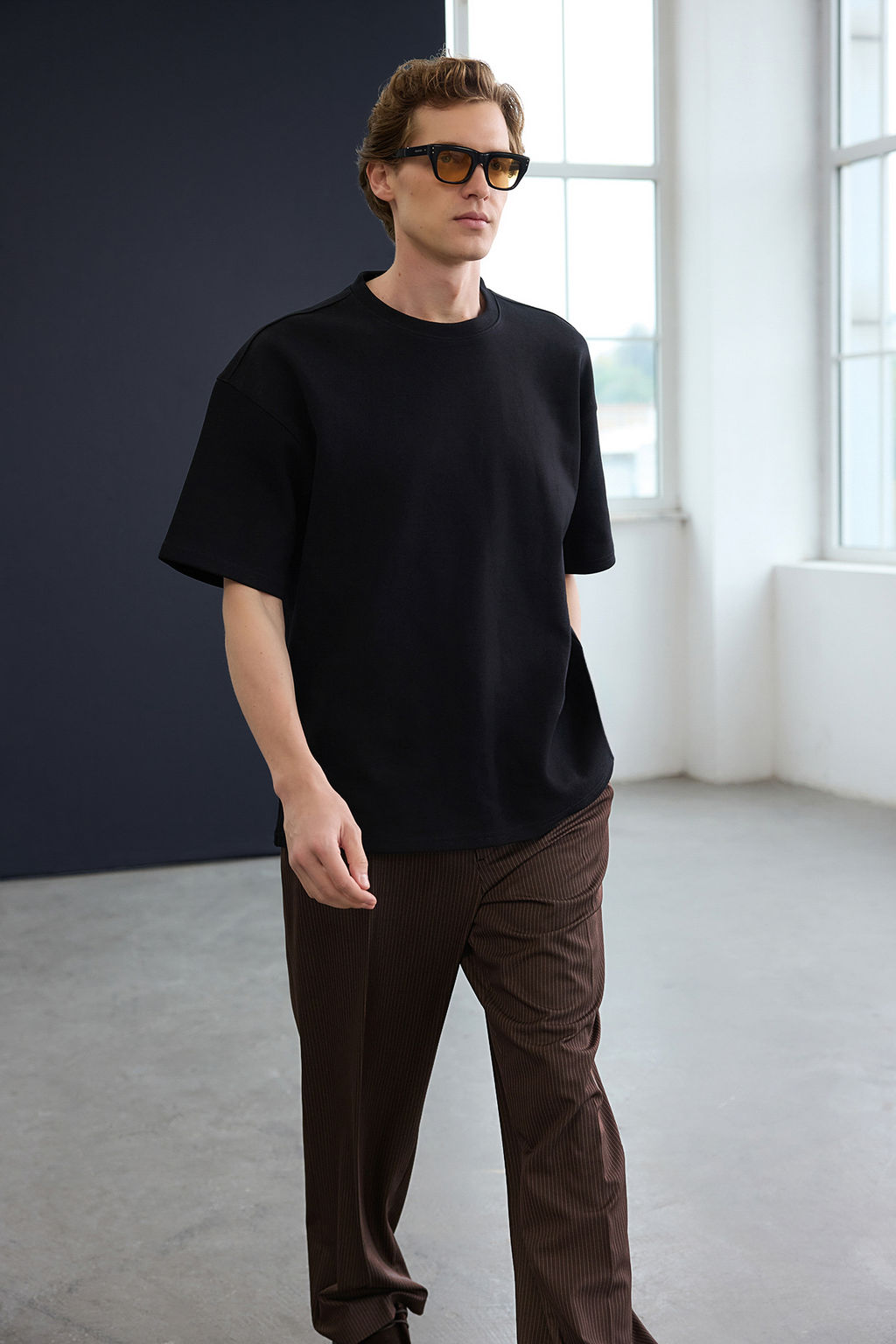 Trendyol Studio Ekru Oversize T-Shirt TMNAW26TS00003 - Trendyolmilla фото 6