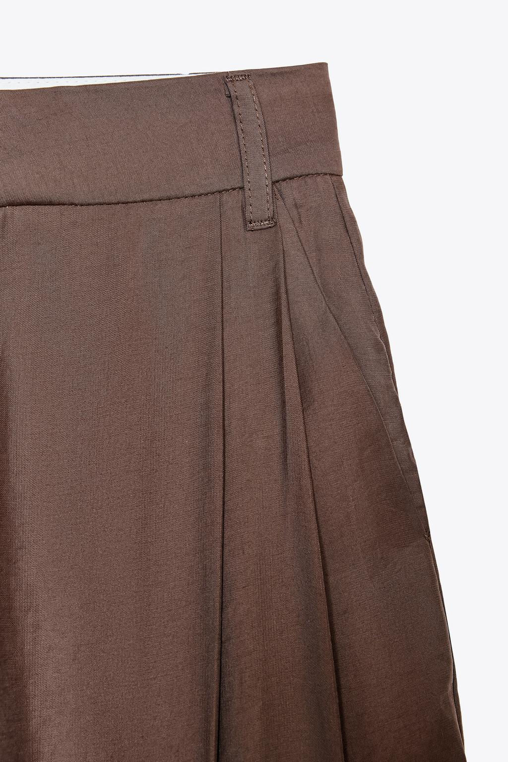 DOUBLE PLEAT TROUSERS WITH FLAPS - Zara фото 12