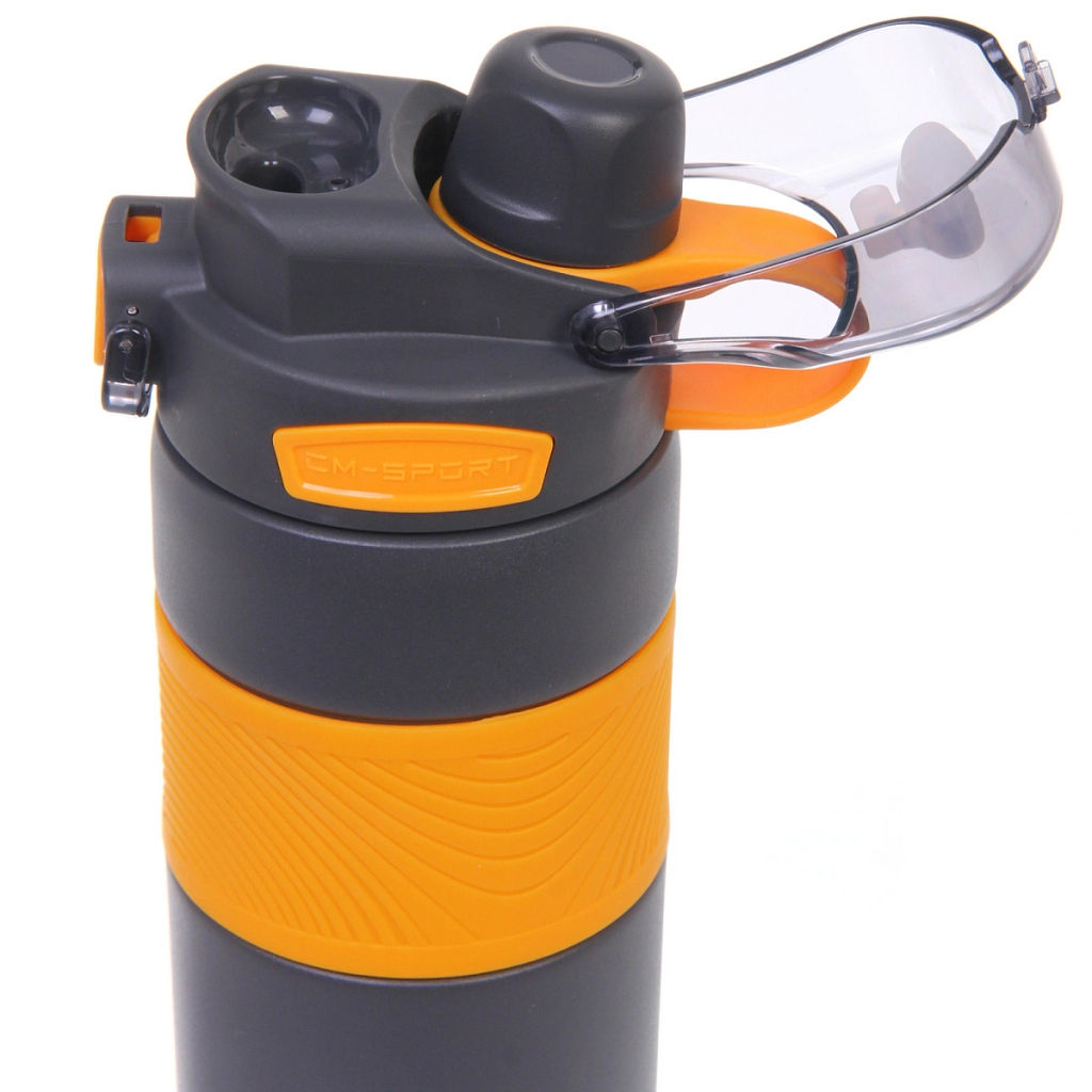 Термос 800мл "Фитнесс", цвет темно-серый