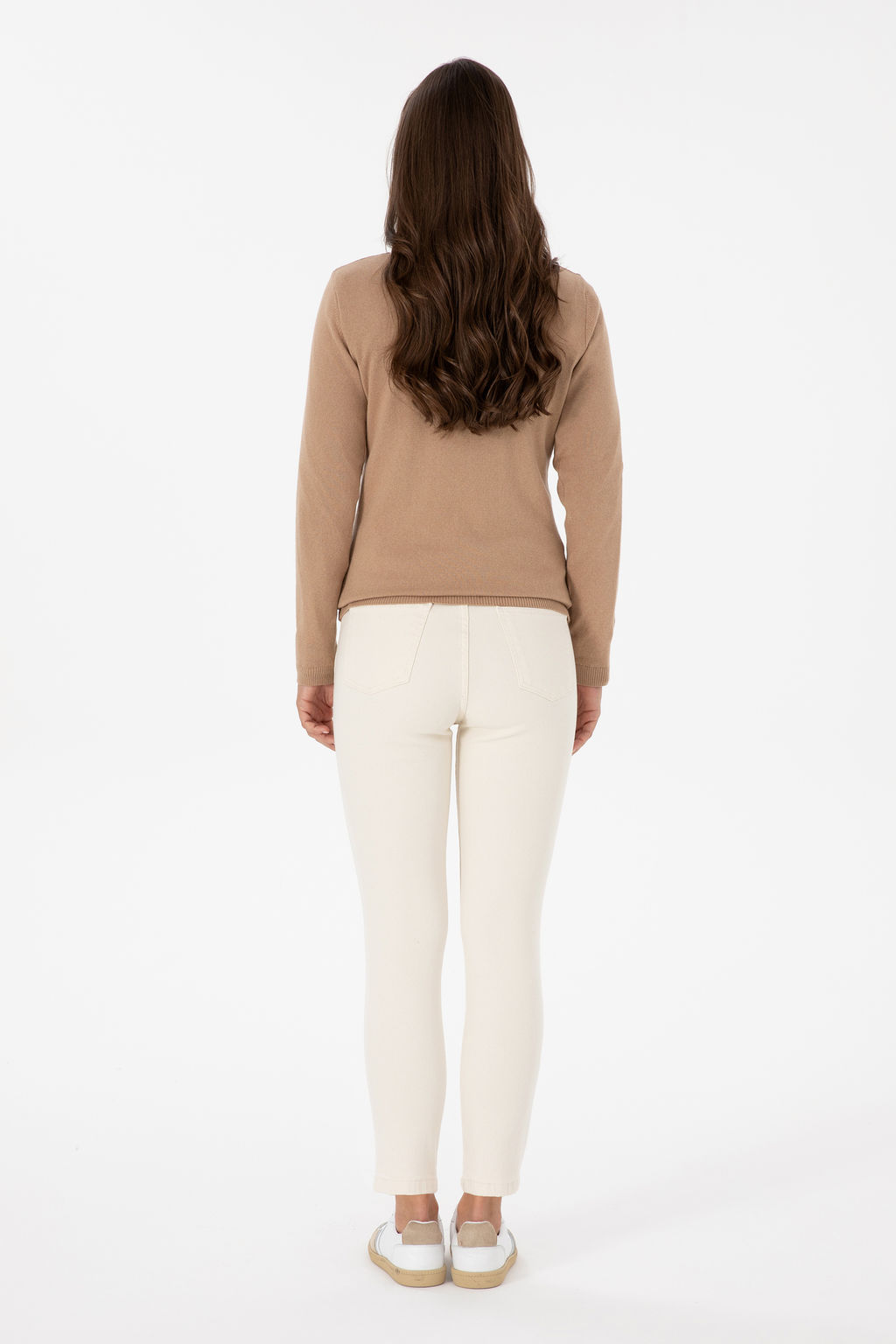 Kad_n Ta_ Slim High Waist Fit Jean Pantolon