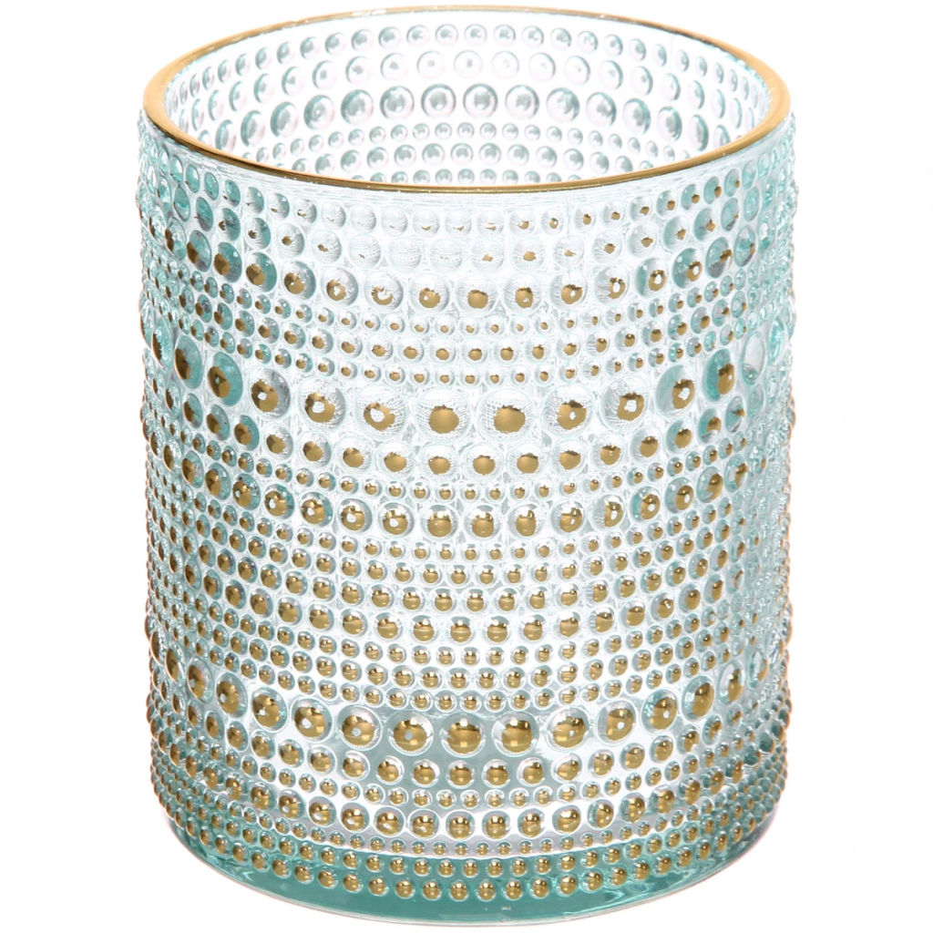 Цена за 4 шт. Подсвечник "Хрустальный блеск" 8,5*10 см, Голубой