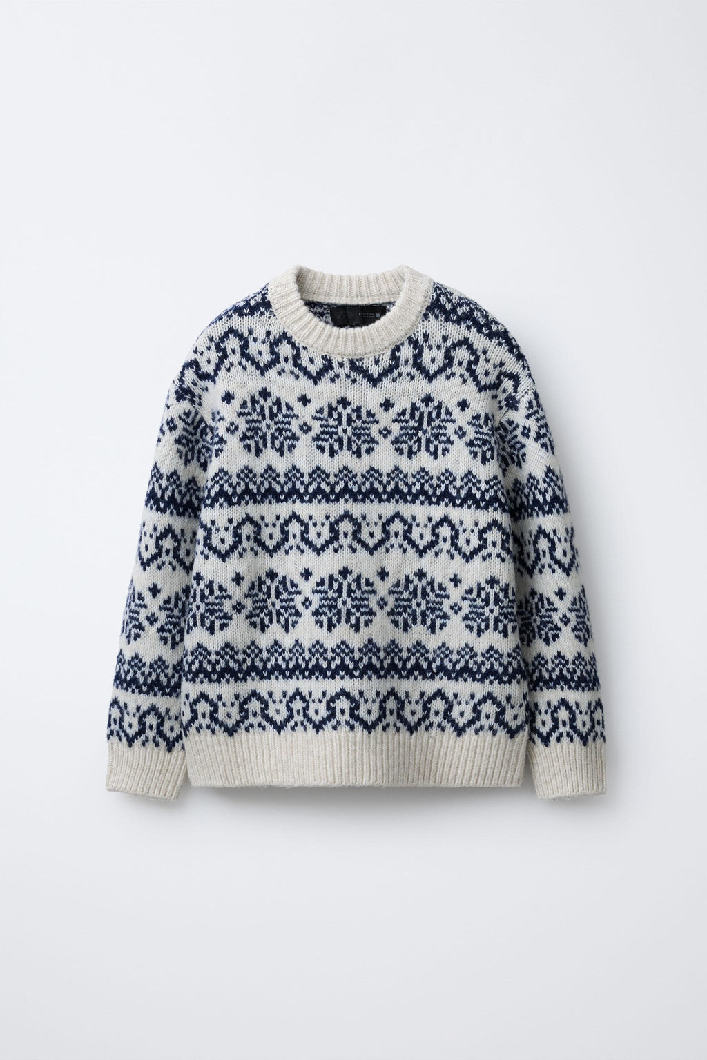 PRINTED WOOL JUMPER
