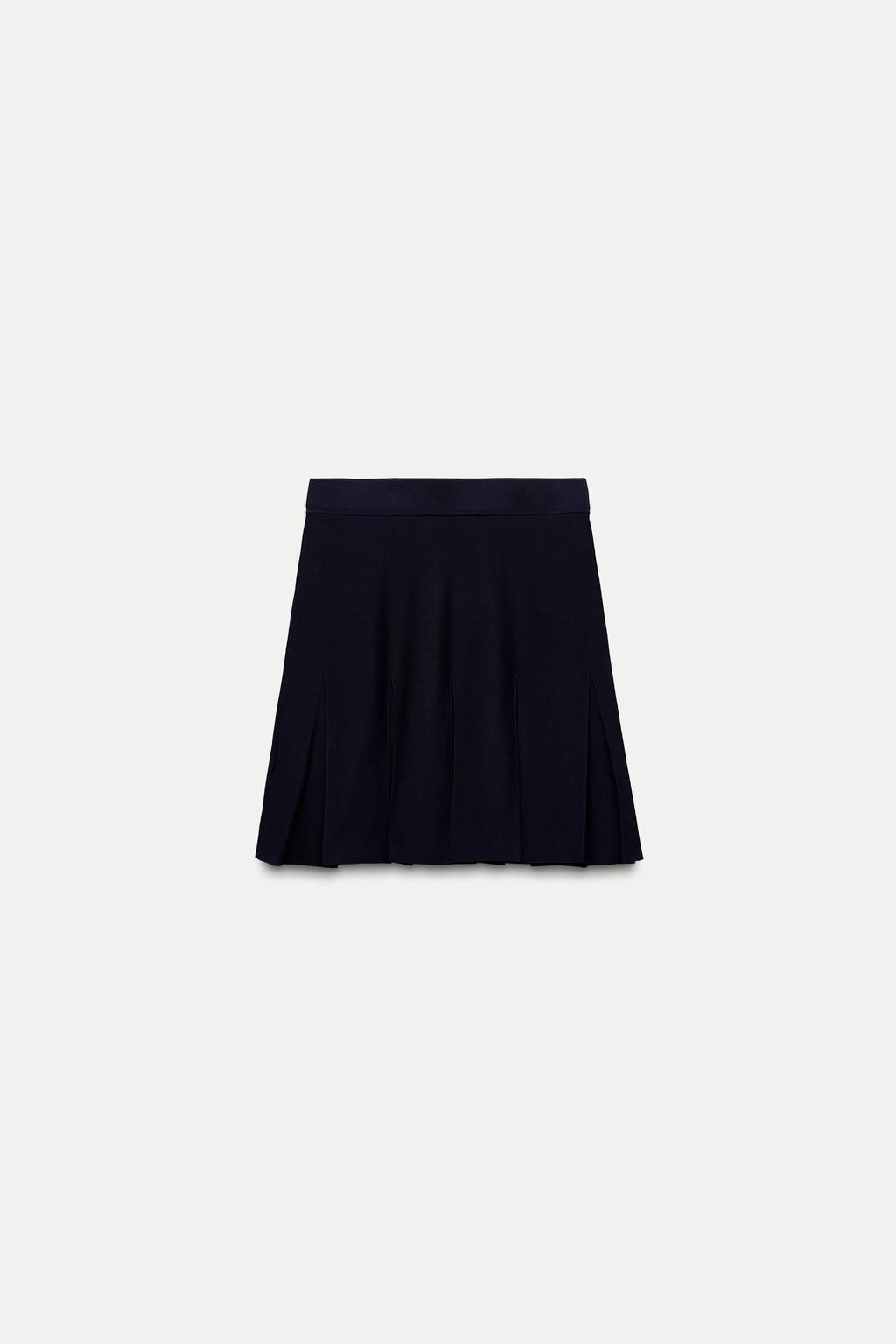PLAIN KNIT MINI SKIRT - Zara фото 6