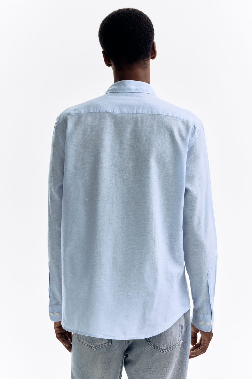 Camisa en mezcla de lino Regular Fit - H&m фото 9