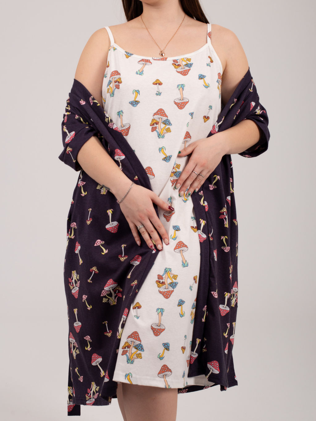 Комплект женский кулирка "АГАТА" ГРИБОЧКИ