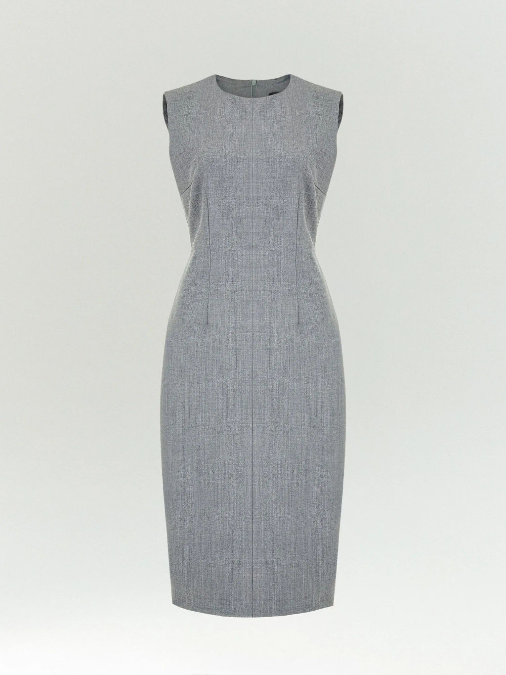 Платье-футляр миди из тонкой шерсти, PL1633/erin - Emka фото 5