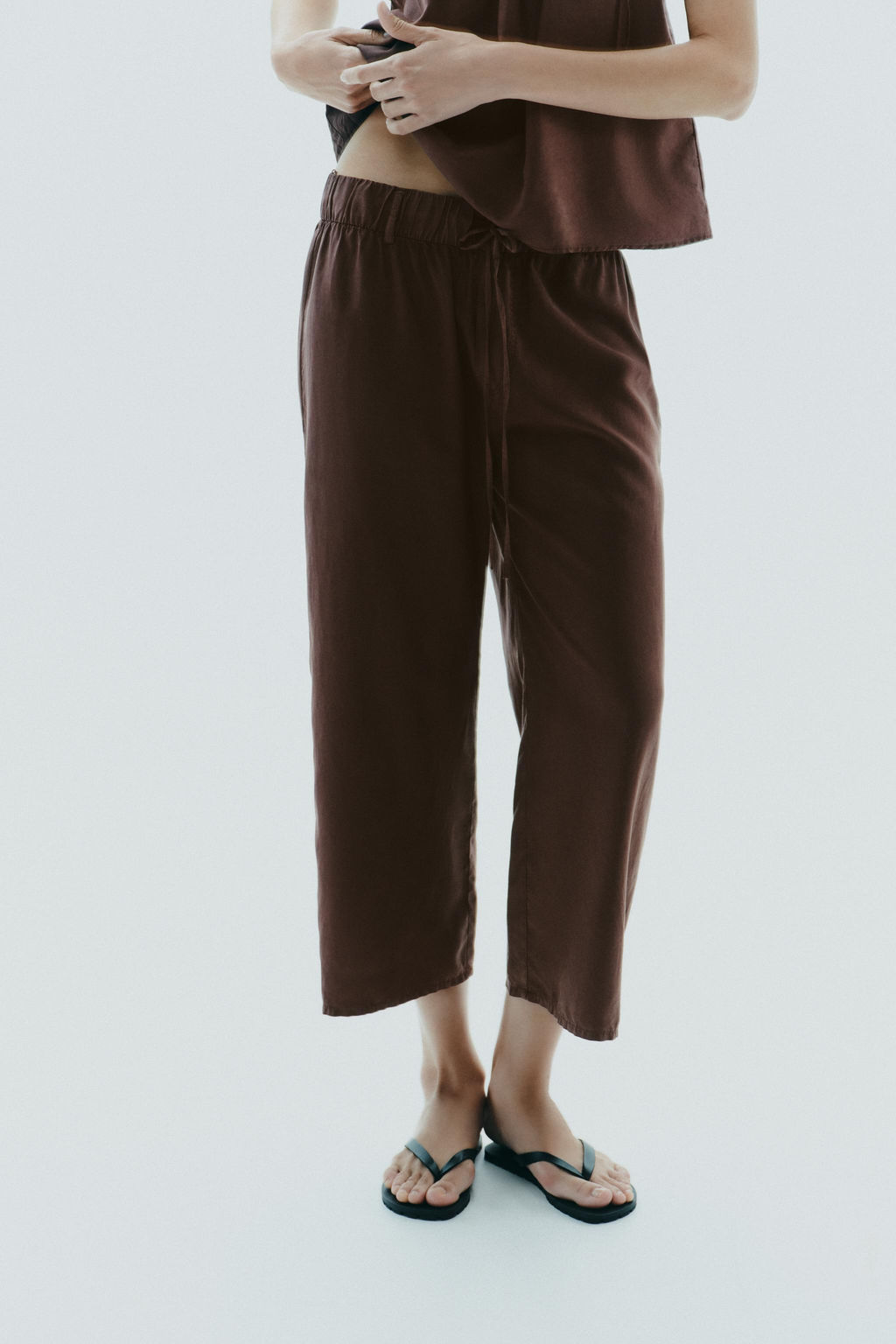 FLOWING CROP TROUSERS - Zara фото 3