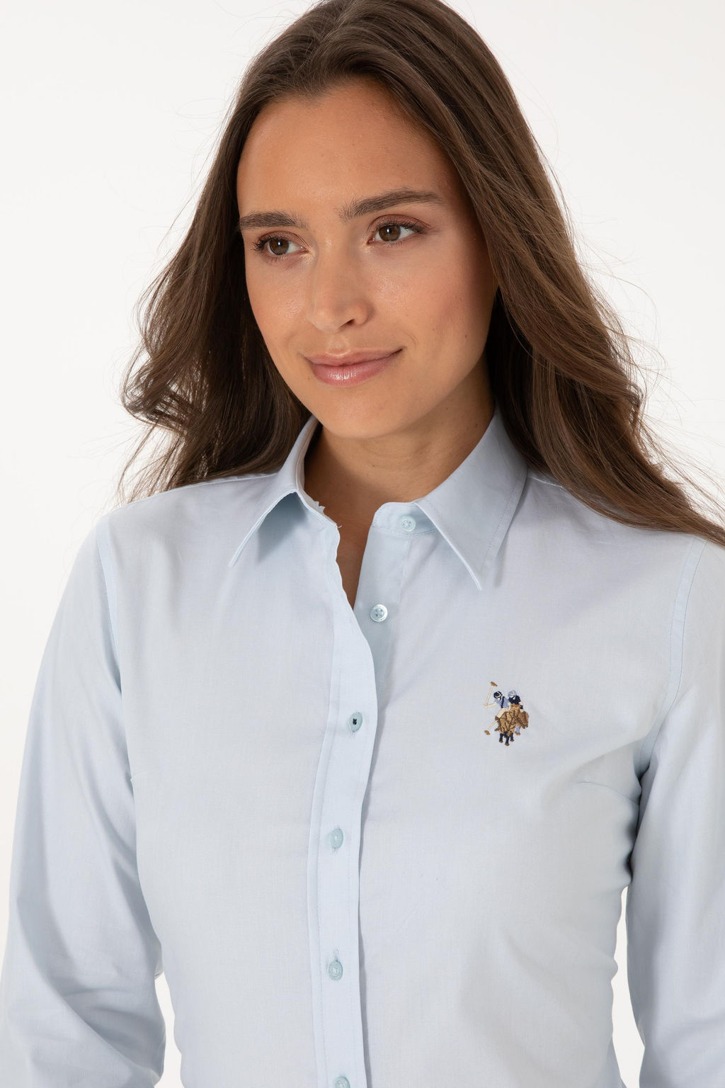 Kad_n A__k Mavi Uzun Kollu Basic G_mlek Sepette S_rpriz _ndirim - U.s. polo assn фото 2