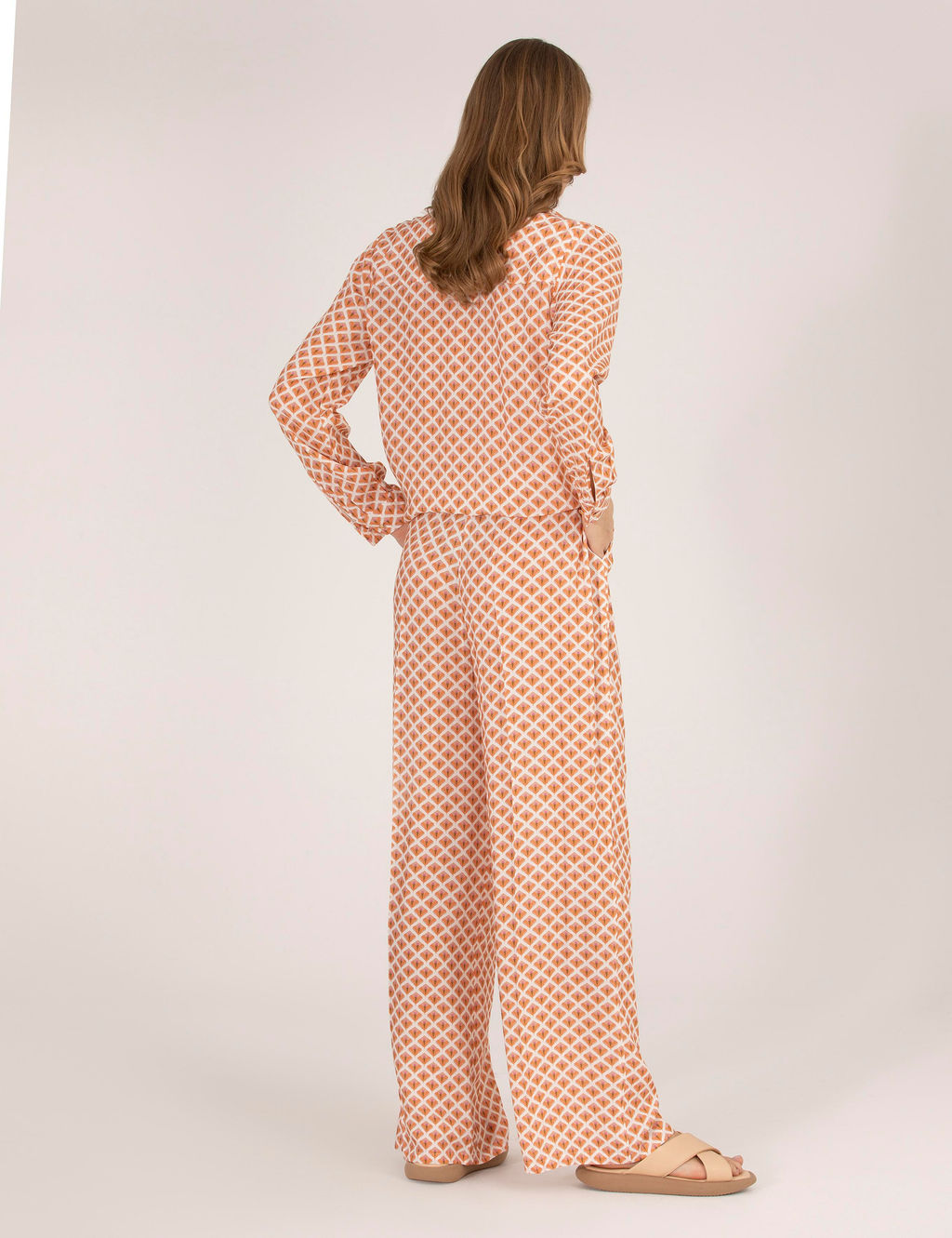 Turuncu Y_ksek Bel Loose Fit Pantolon - Pierre cardin фото 4