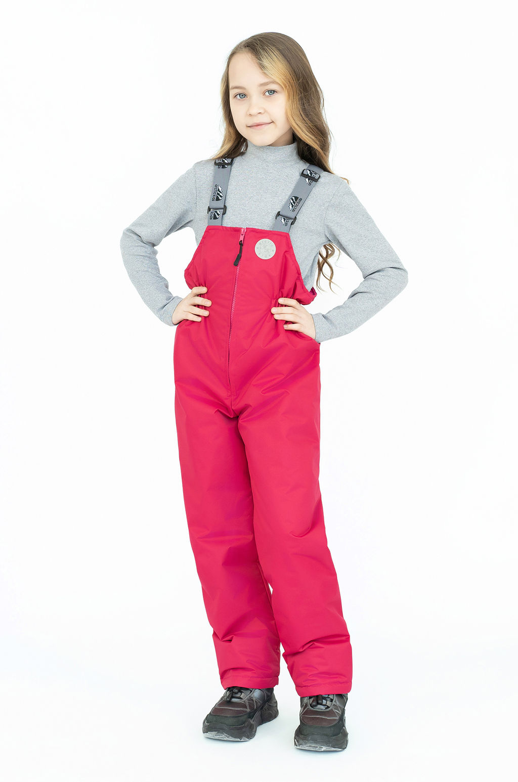 Полукомбинезон детский малиновый