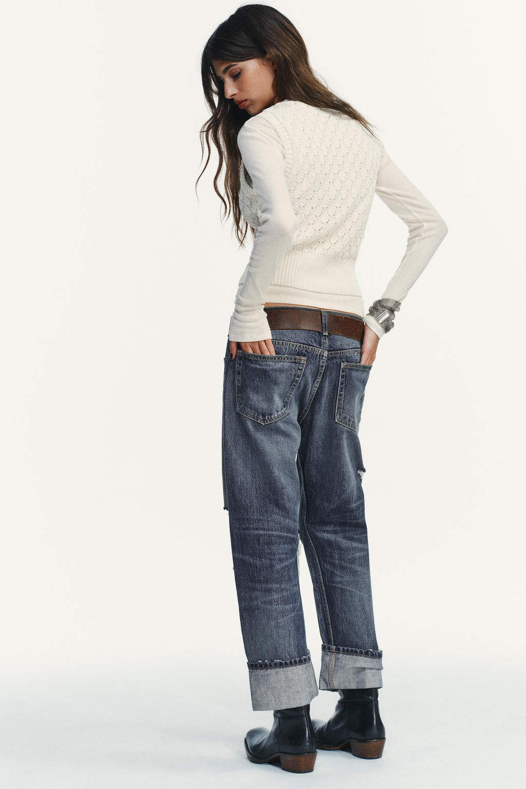 JUMPER WITH WAISTCOAT DETAIL - Zara фото 4