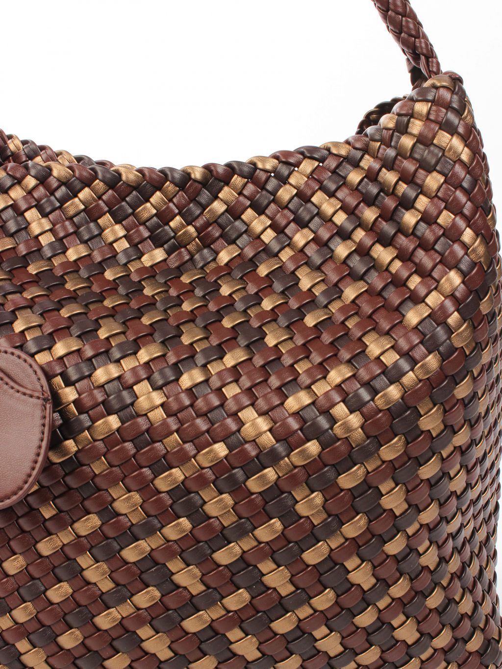 LACCOMA сумка СУ1053-0-мультицвет коричневый эко кожа хлопок фото 3