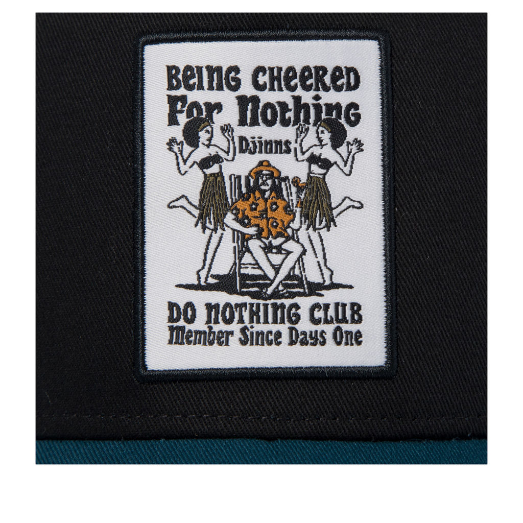 Бейсболка DJINNS арт. HFT Being Cheered (черный / темно-бирюзовый)  фото 3