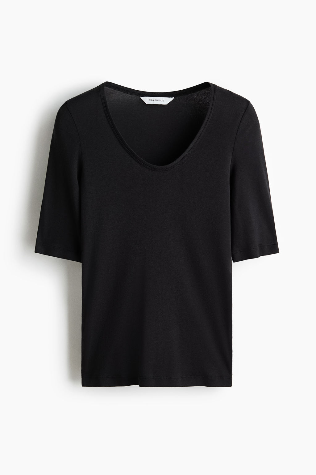 Top de algod?n pima con escote en U - H&m фото 3