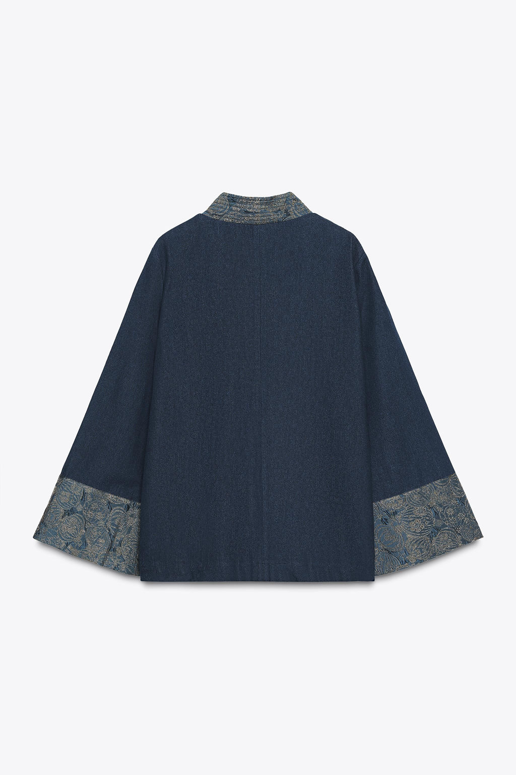 JACQUARD DENIM-EFFECT KIMONO - Zara фото 10