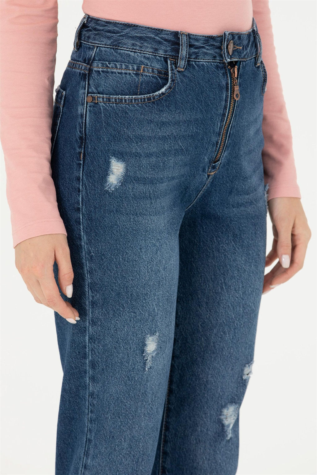 Женские темно-синие джинсовые брюки Неожиданная скидка в корзине - U.s. polo assn фото 5