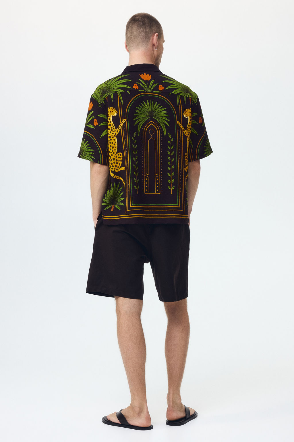 Camisa resort estampada Relaxed Fit - H&m фото 4