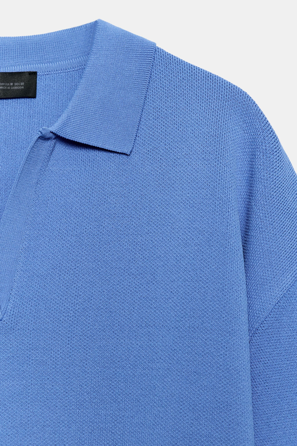 POLO PUNTO MANGA CORTA / Azul - Zara фото 9
