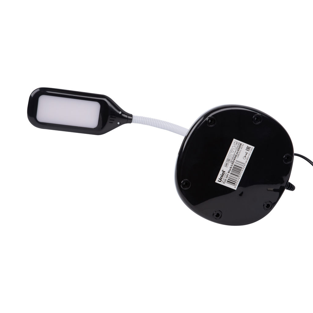 TLD-561 Black/LED/450Lm/4500K Светильник настольный, 7W. Механический выключатель. Черный. ТМ Uniel
