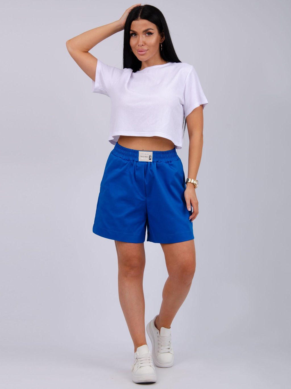 Шорты Сати, сатин хлопок 97% - Малина фото 31