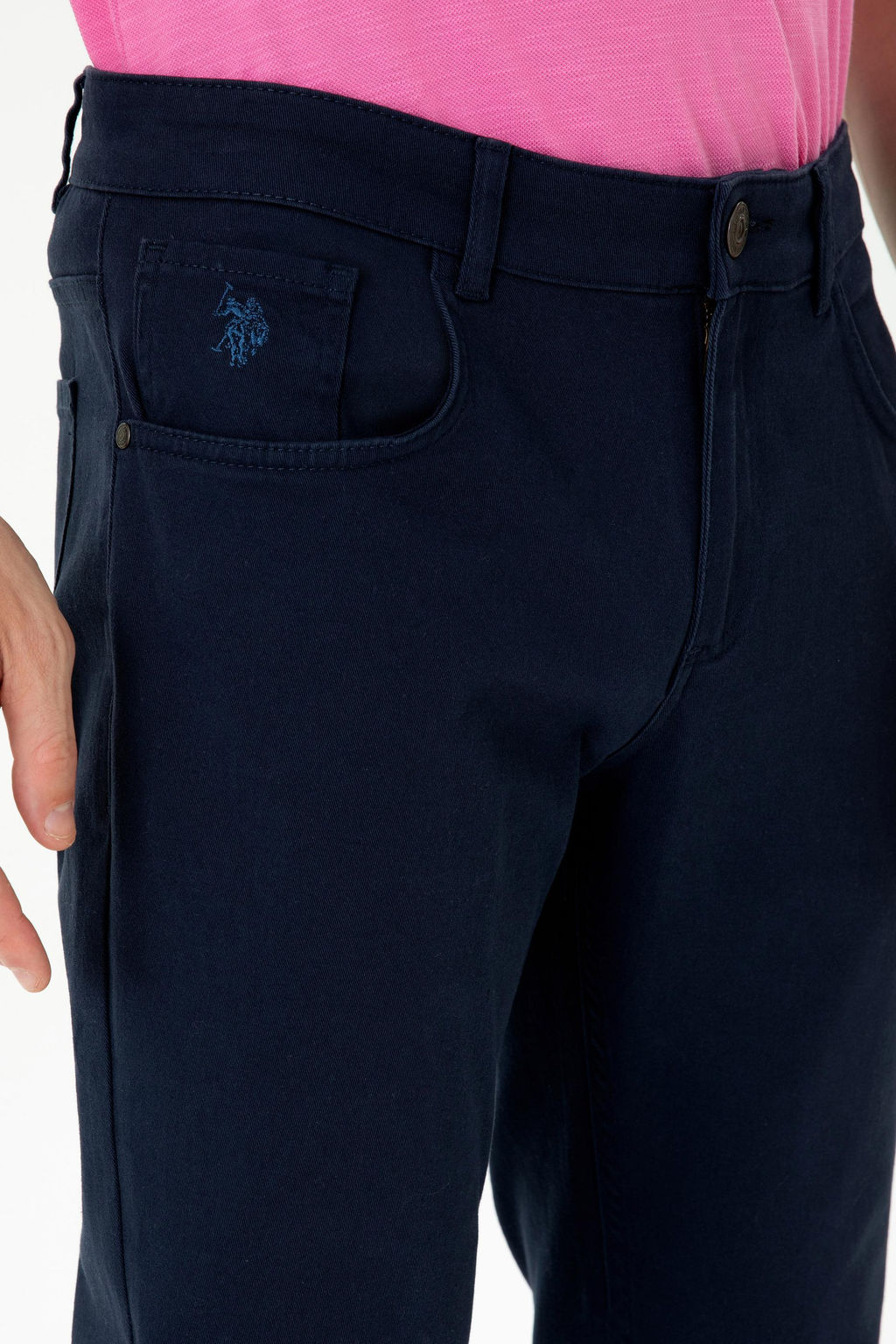 U. S. Polo Assn Мужские темно-синие брюки из плотной ткани - U.s. polo assn фото 19