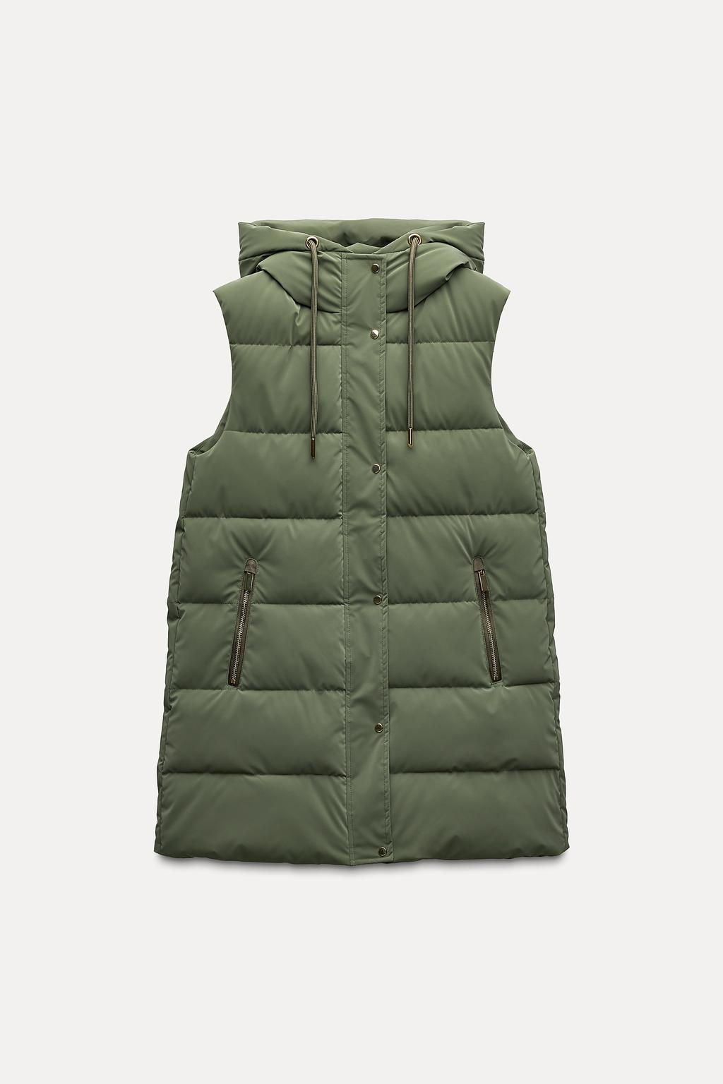 LONG PUFFER GILET - Zara фото 9