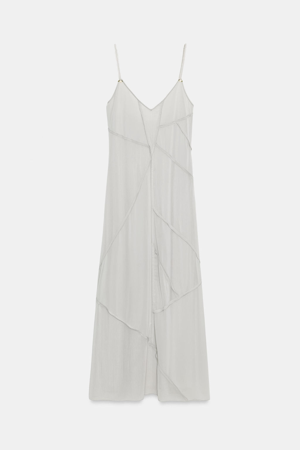 VESTIDO MIDI COMBINADO / Turquesa claro - Zara фото 5