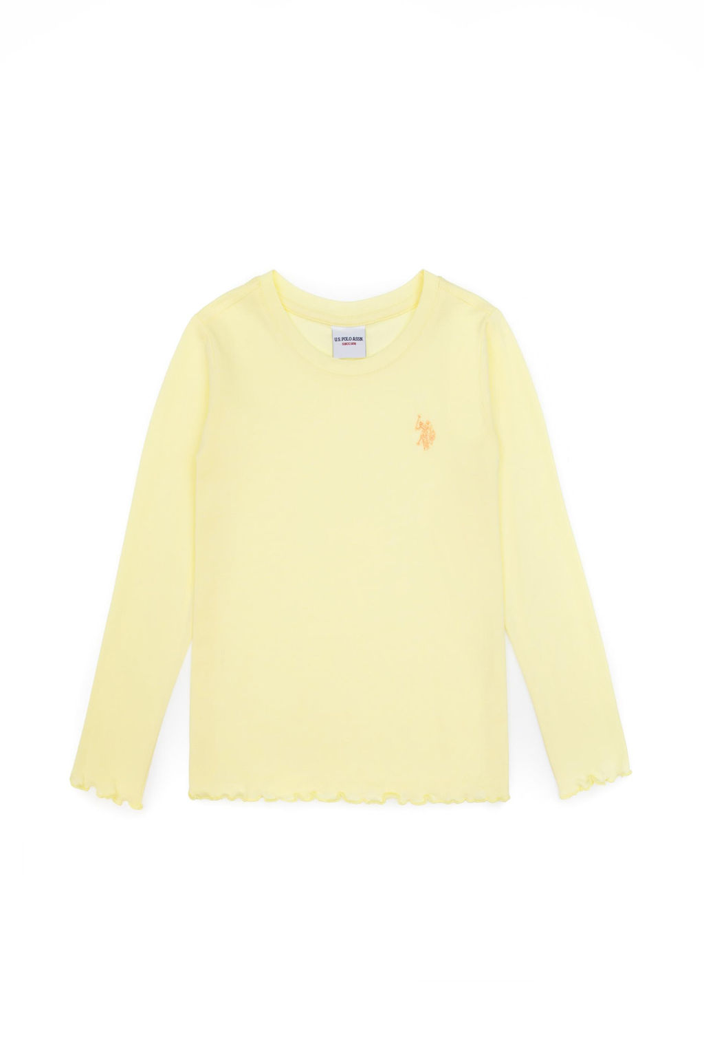 K_z _ocuk Sar_ Bisiklet Yaka Basic Sweatshirt Sepette S_rpriz _ndirim - U.s. polo assn фото 2