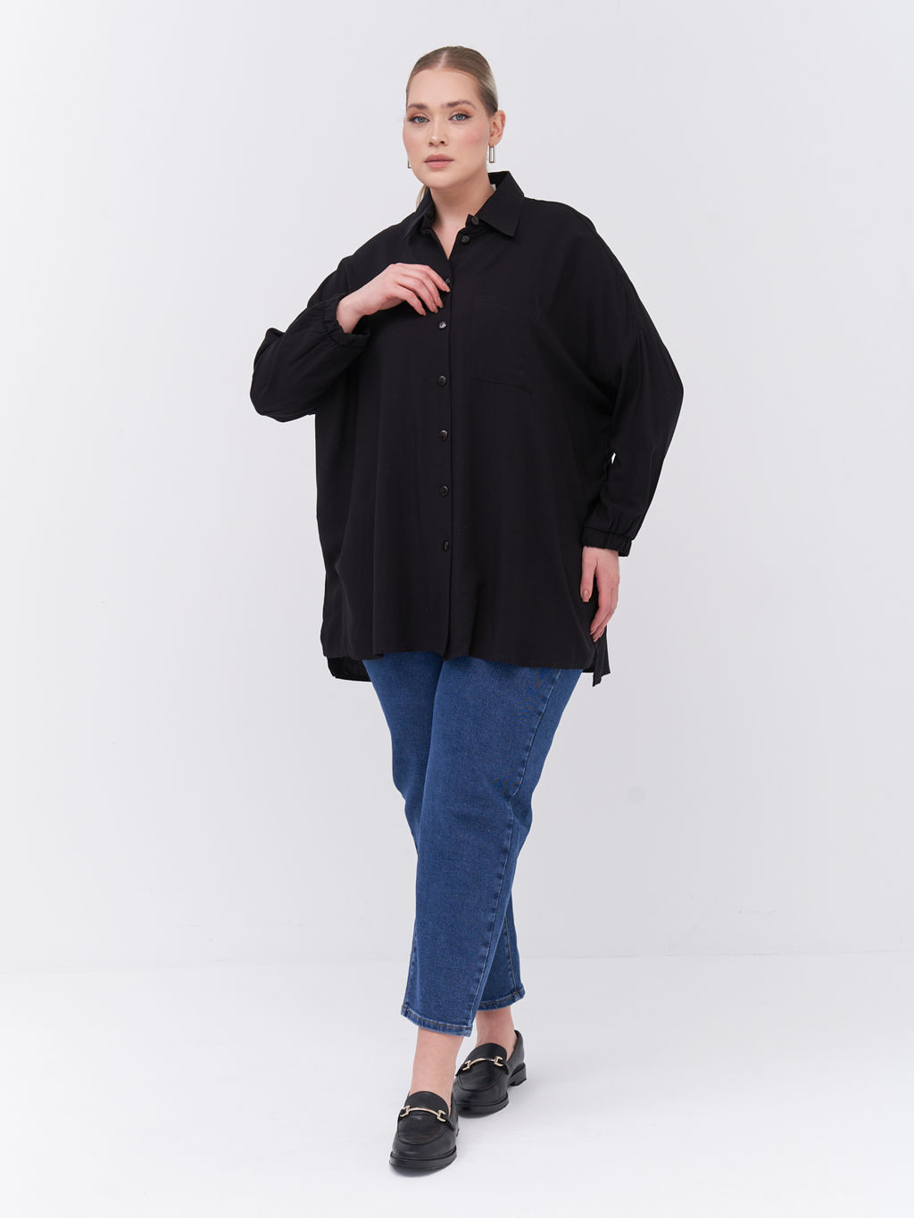 Рубашка из штапеля BL28104BLK01 - Артесса фото 6