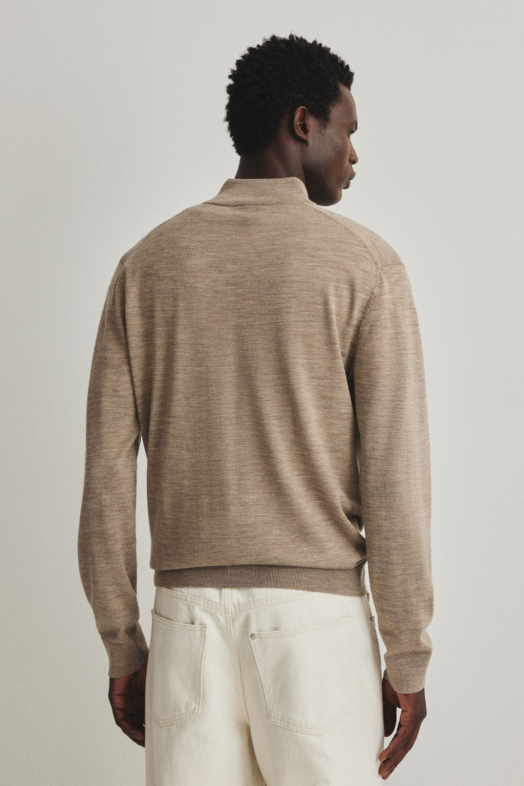 Jersey en lana merino con cremallera Regular Fit - H&m фото 8