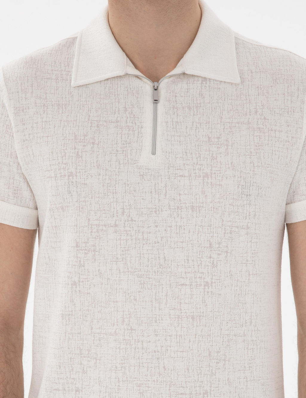 Ekru Slim Fit Ti__rt