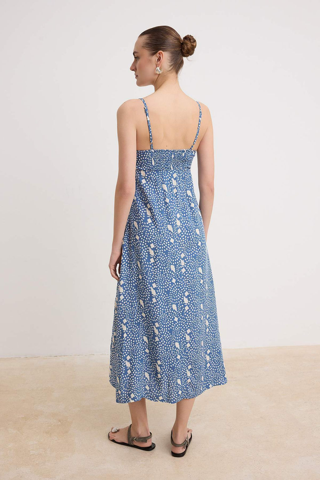 Cok Renkli Maxi Dokuma Elbise TWOSS26EL00925 - Trendyolmilla фото 4
